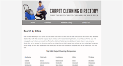 Desktop Screenshot of carpetcleaningdir.com
