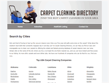 Tablet Screenshot of carpetcleaningdir.com